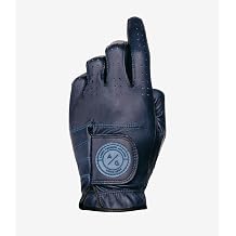 ASHER Mens Premium Navy Sueded Golf Glove - Small goes on Left Hand