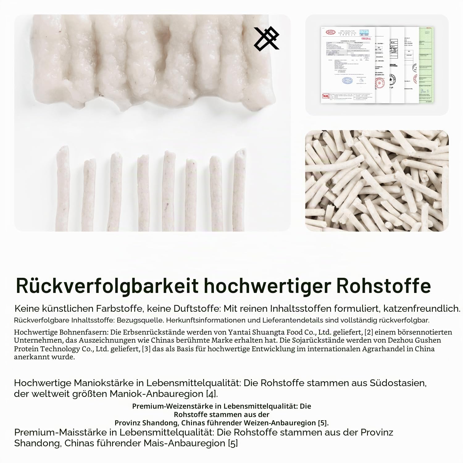 pidan Tofu Katzenstreu 4,8kg (2 Beutel), Klumpend, Spülbar, Ultra Saugfähig Und Schnell Trocknend, 100% Natürliche Inhaltsstoffe, Löslichkeit In Wasser, Wirklich Staubfrei, Weniger Streuung