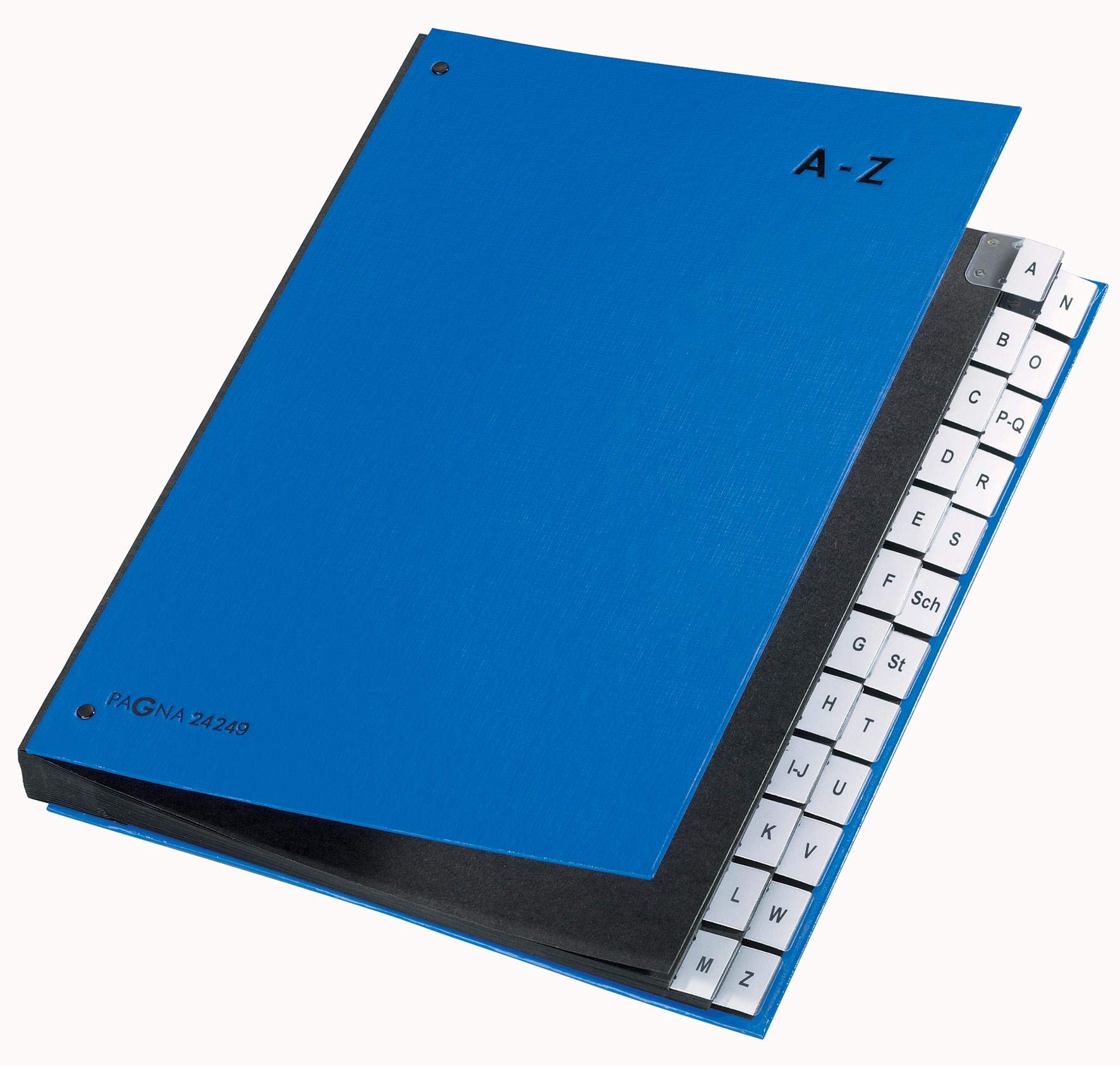 Pagna Pultordner Color (Pultmappe, 24 Fächer, A-Z) (blau | 3er Pack)