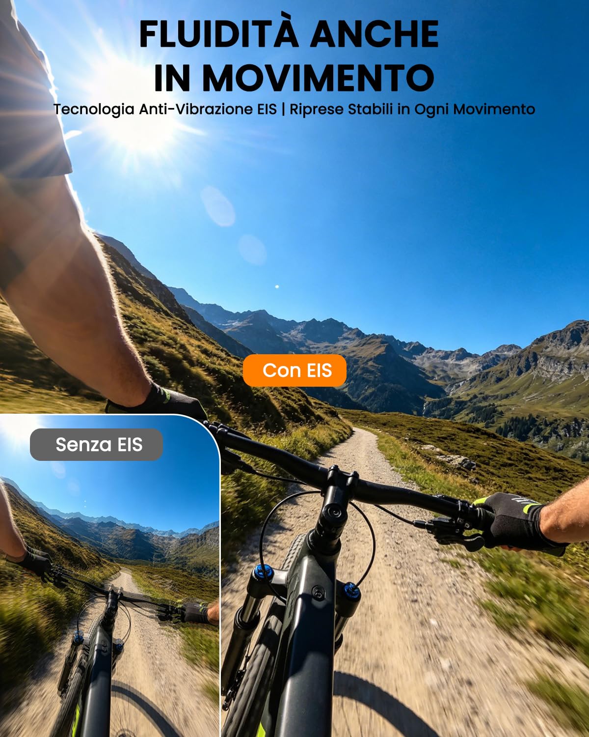Bextgoo Body Cam, Mini Action Cam 4K,WiFi Action Camera 64GB | Telecamera per Moto con Batteria da 1200mAh, Telecamera Casco Grandangolare 150°, Stabilizzazione EIS per Viaggi, Sport