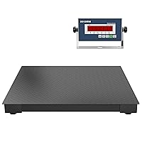Vista 1 de Báscula de Piso Industrial de 48"x48", Báscula de Plataforma Profesional con Indicador Digital, Báscula de Pesaje para Almacén, Envío y Uso