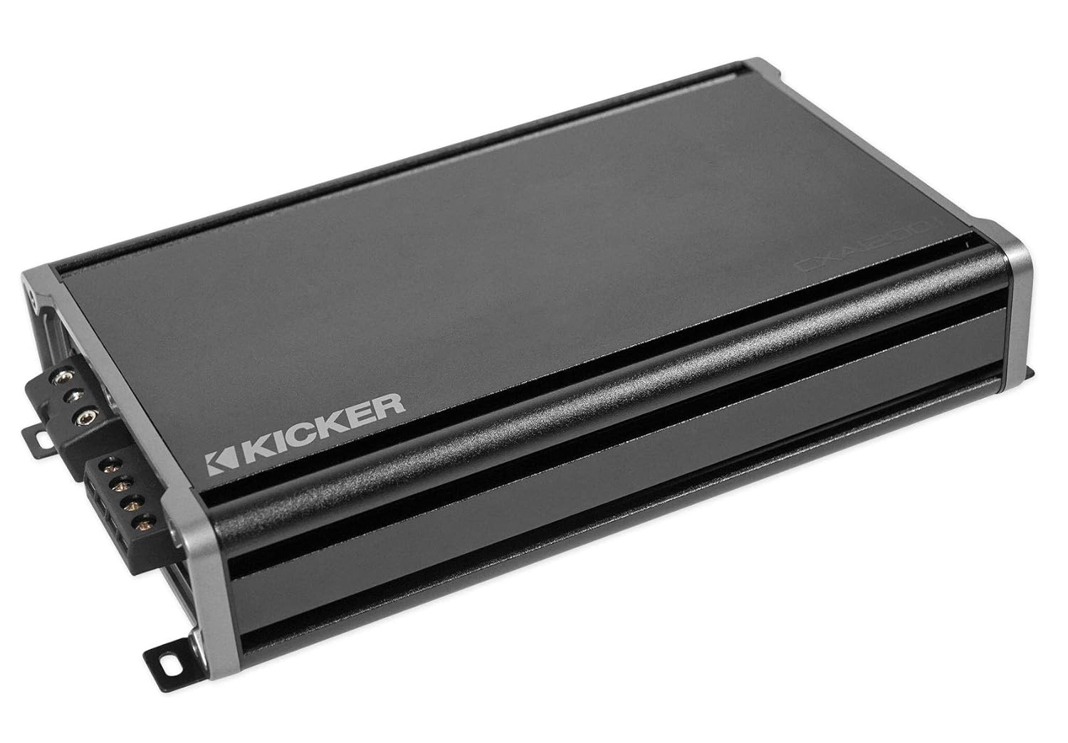 KICKER 46CXA12001T CXA1200.1 1200 Watt RMS Mono Class D Car Stereo Amplifier Bundle with Rockville RWK21 2 Gauge Amp Installation Kit ANL Fuse Holder 100% Copper RCA