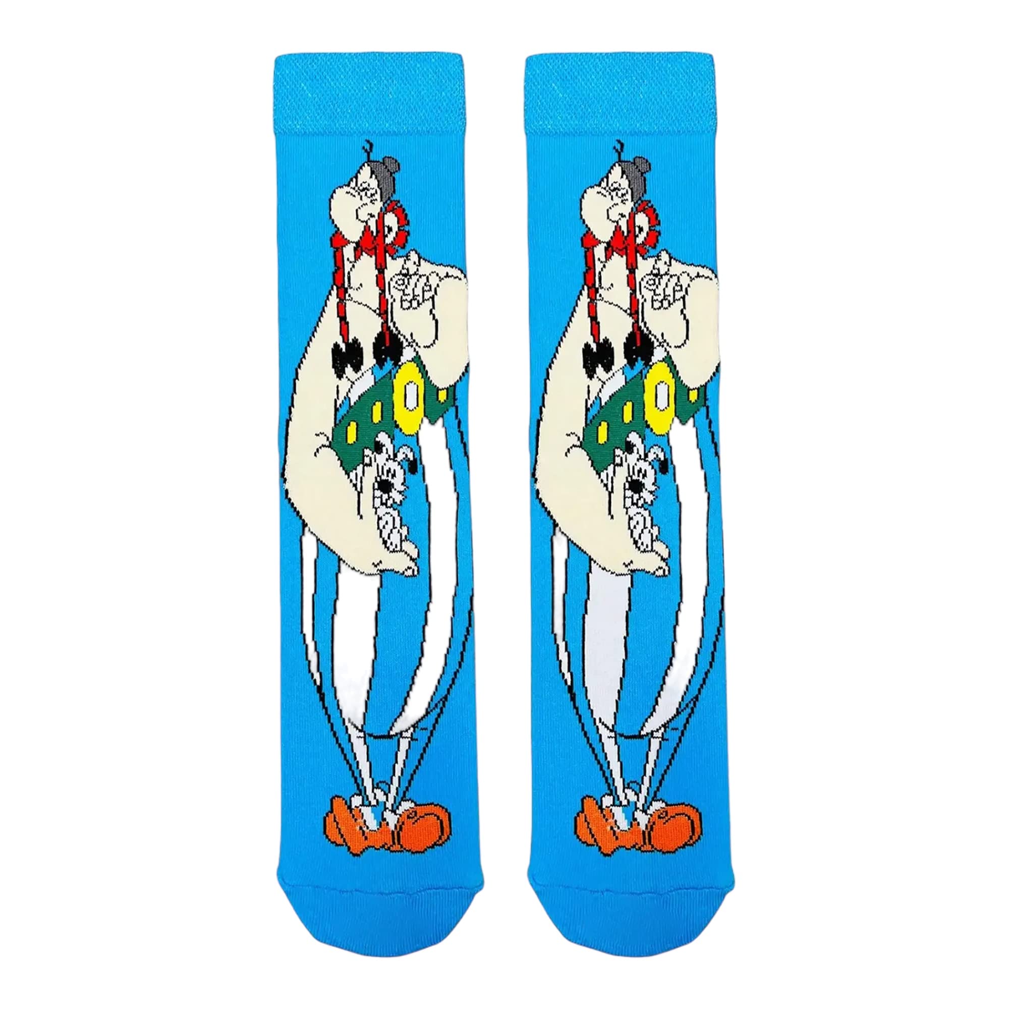Obelix Cartoon Character Socks/Funny Socks/Novelty Socks/Gift Socks/Unisex Socks/Fun Socks