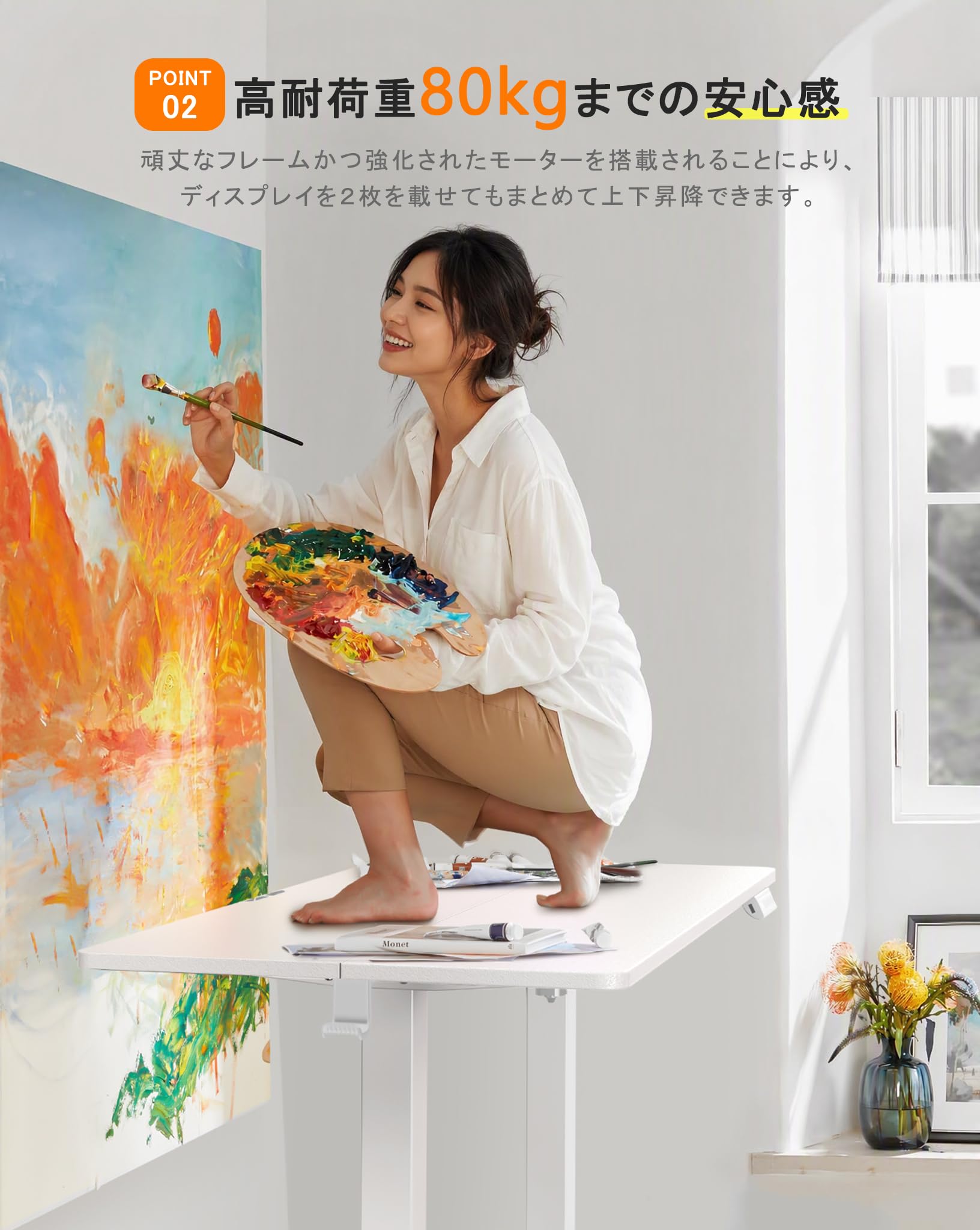 Amazon | ErGear 電動 オフィスワークテーブル 昇降式デスク