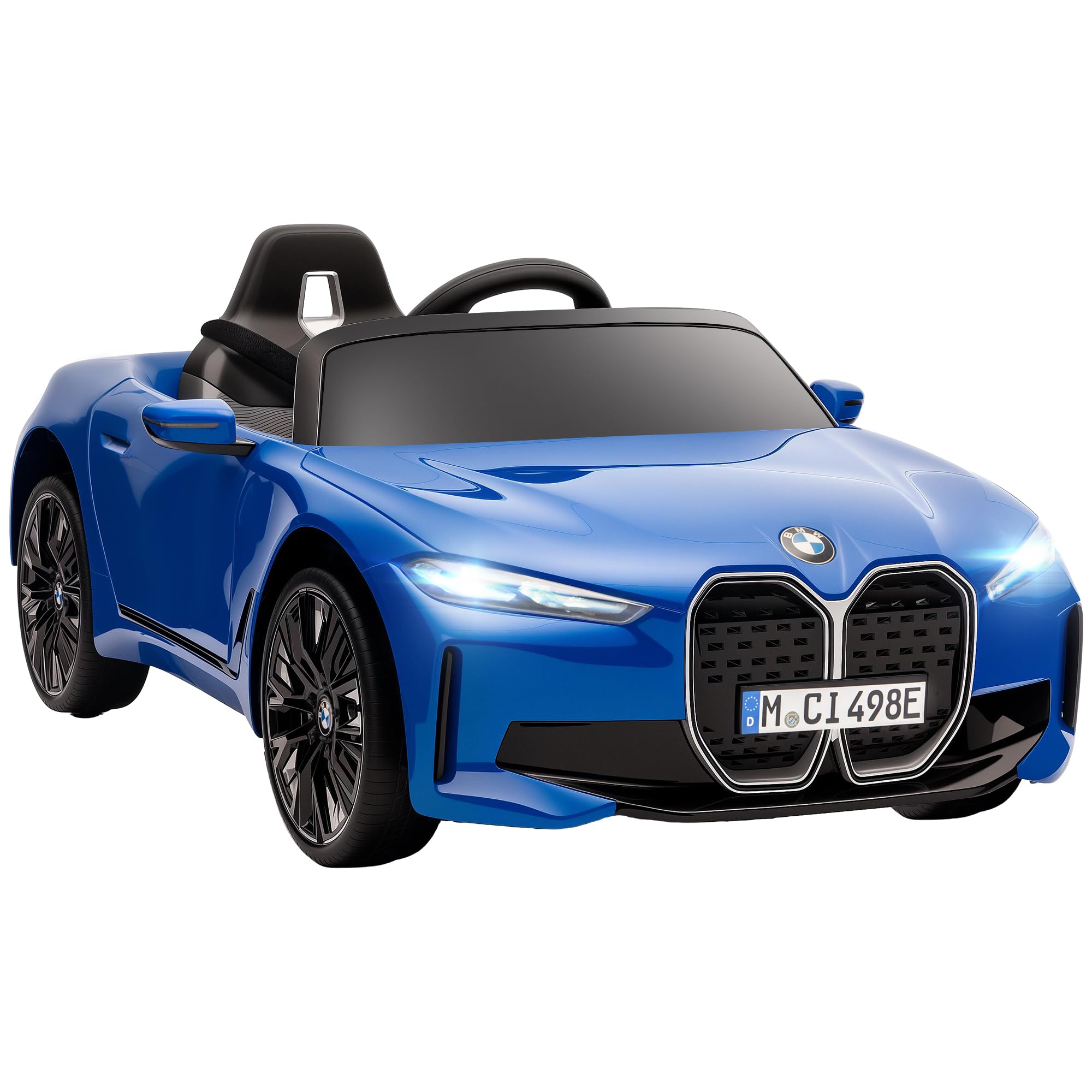 Homcom Blue Bmw I4 Licensed 12V Kids Electric Ride-On Car