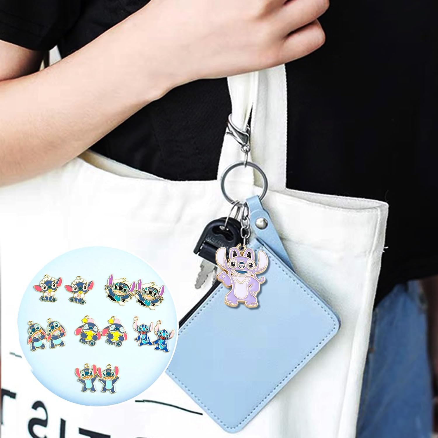 Cute Cartoon Pendant Charms, 30Pcs Alloy Enamel Kawaii Pendants for Jewelry Making 15 Styles Anime Charms Earring Necklace Bracelet Pendants Crafts - Image 2