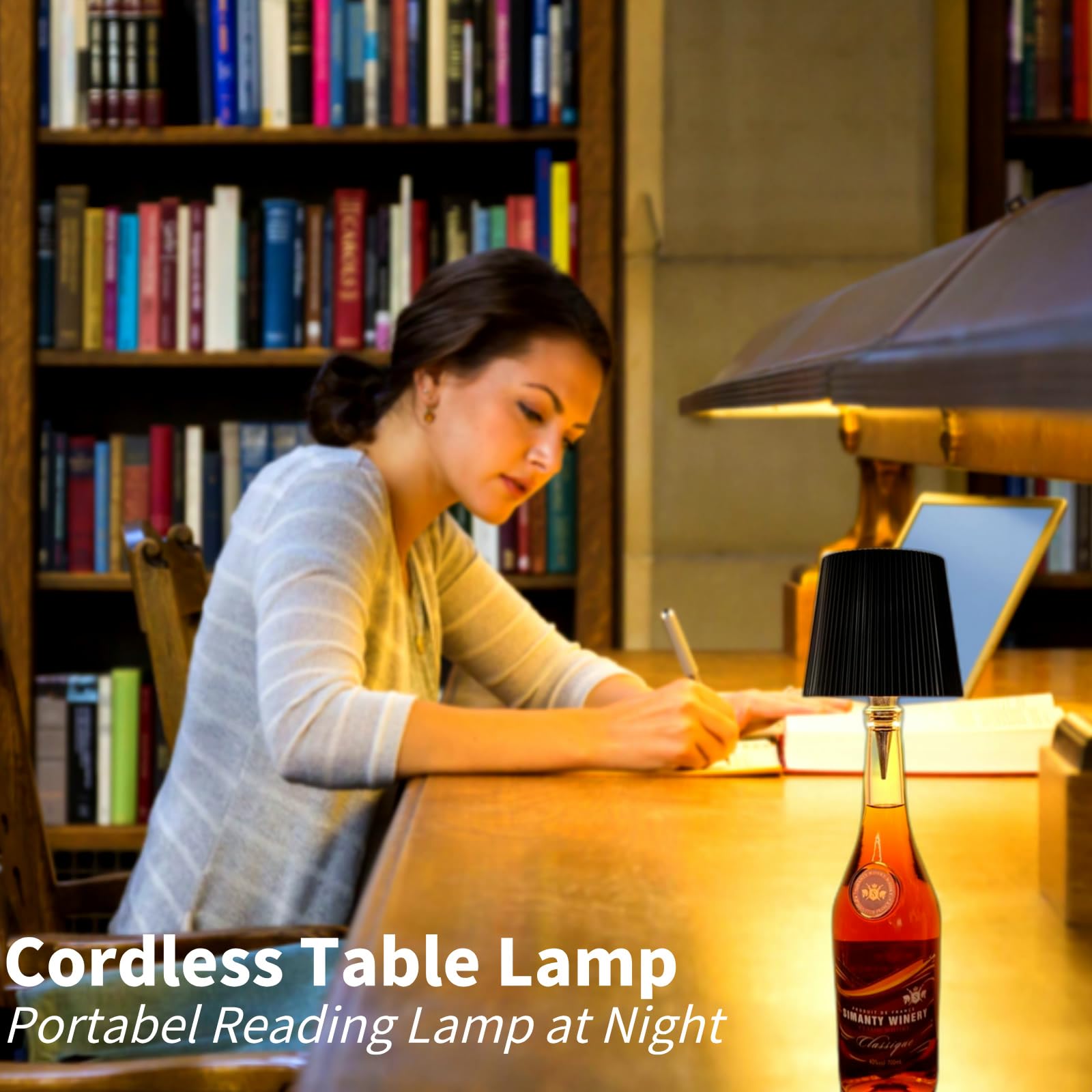 Lampe Bouteille Malibu - LED Blanche - Ambiance Salon, Bar, Bureau