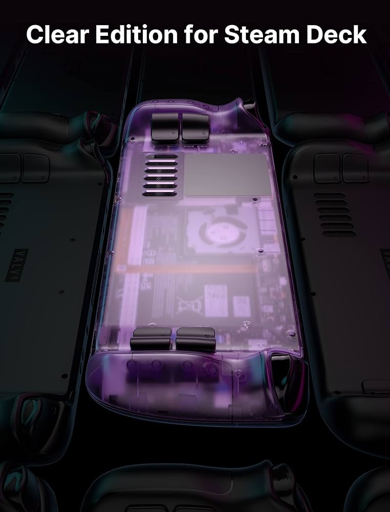 Amazon.com: JSAUX Transparent Back Plate for Steam Deck, DIY