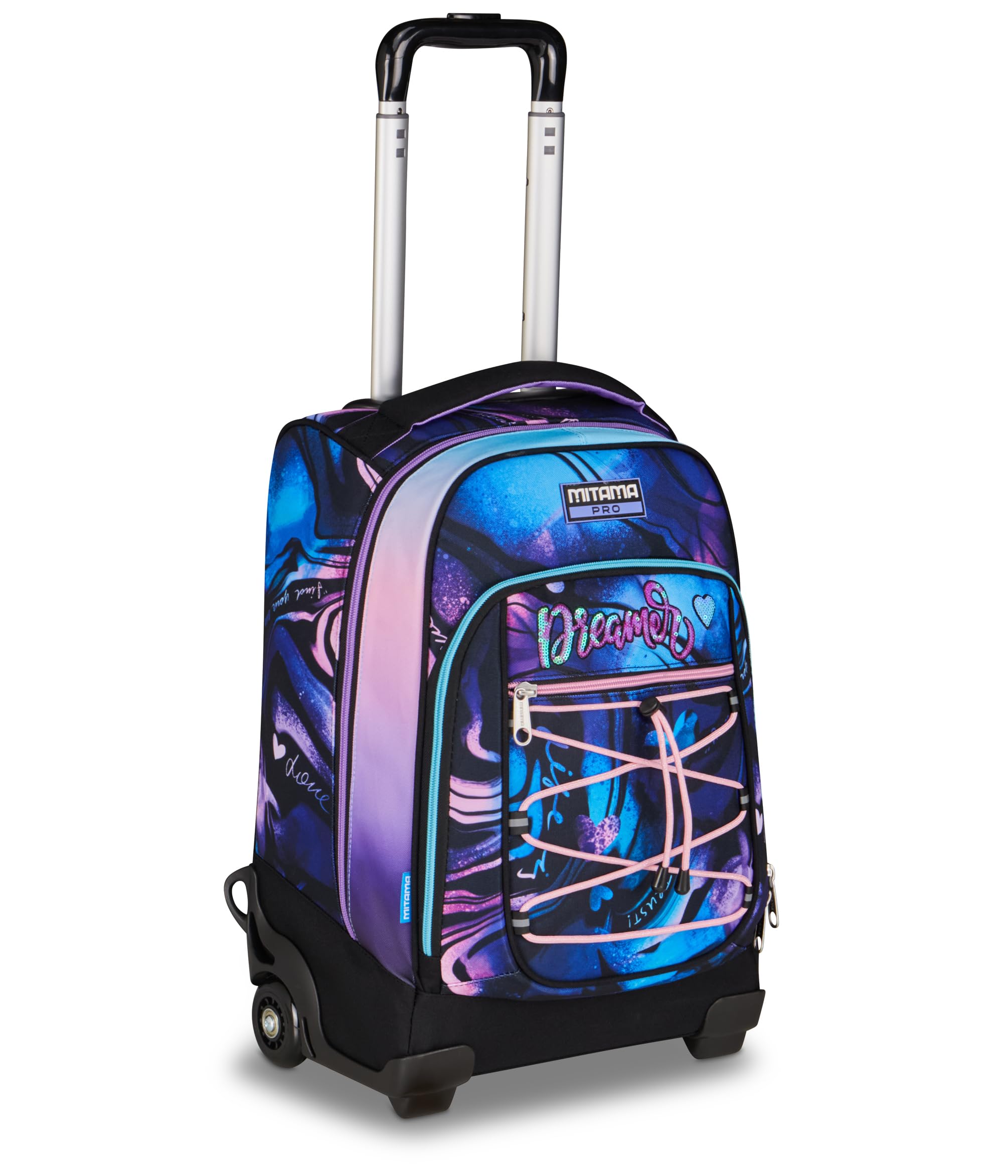 Mitama Trolley DR Scuola SHINYCREW, 34 Lt, Viola, Uso zaino, Tasca con organizer, Bambina, Scuola elementare e media, Viaggi e tempo libero