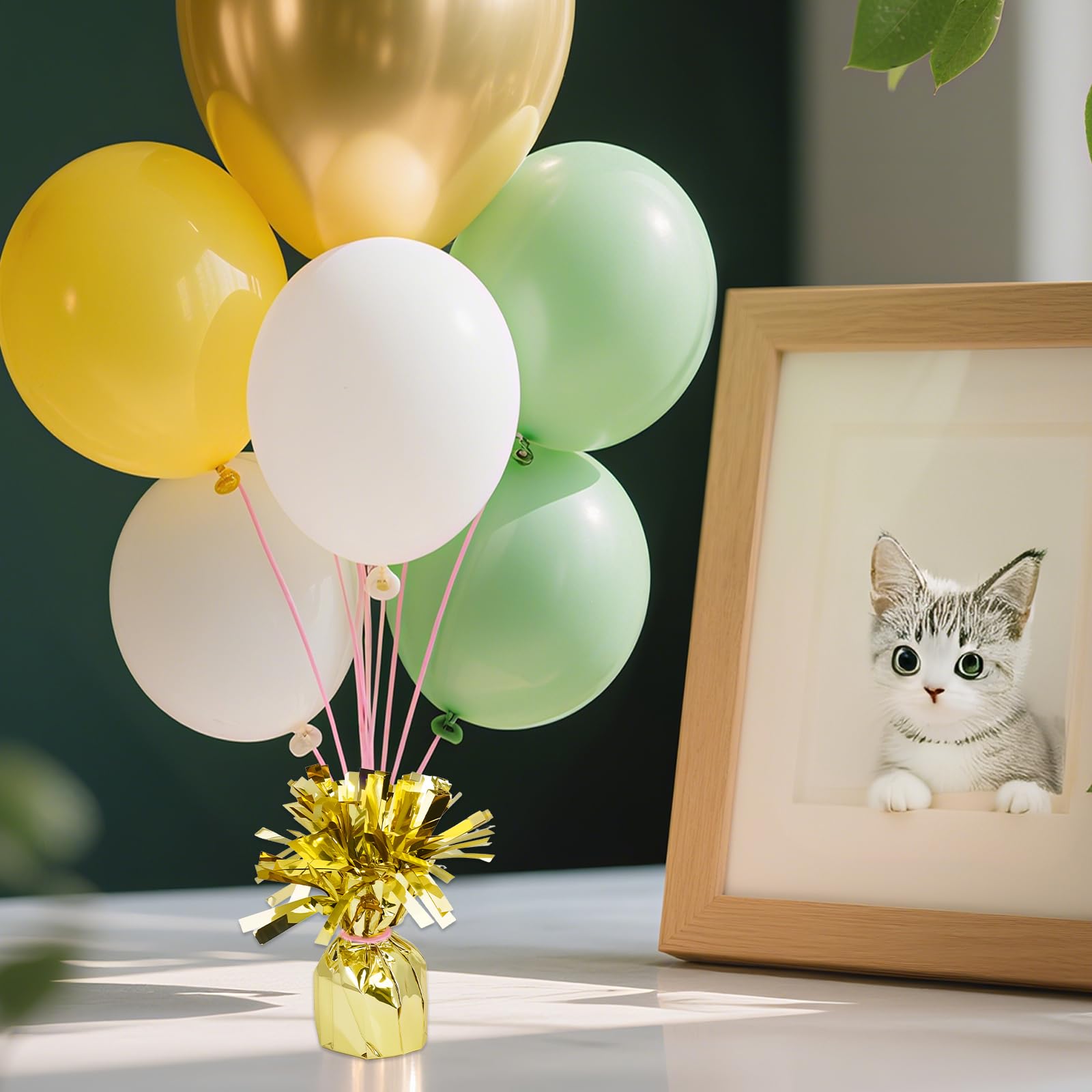 24 pesi Pellicola di peso per Palloncini, oro e argento, Pesi pesanti per Palloncini per feste di compleanno, matrimonio, celebrazione, decorazione