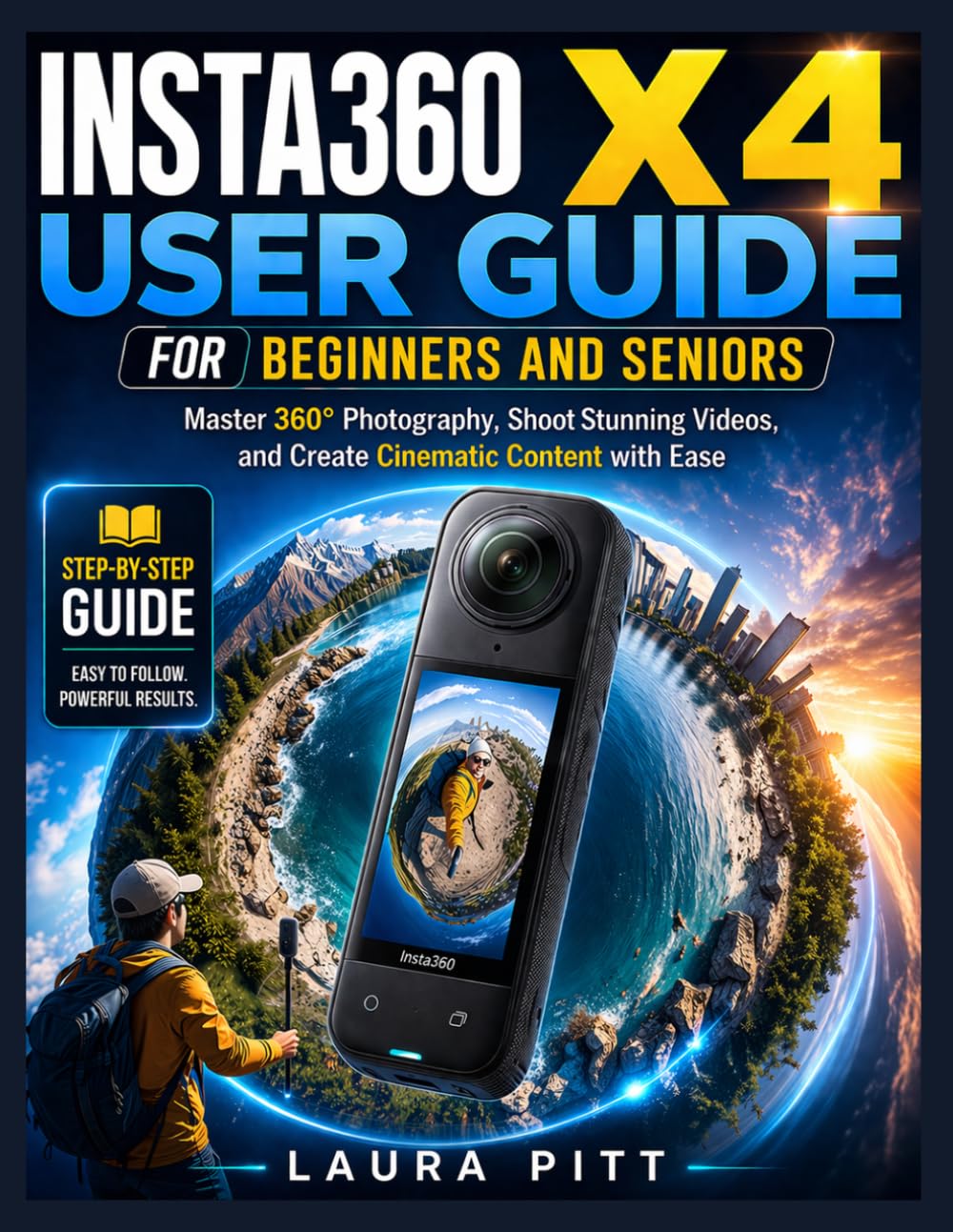 Insta360 X4 User Guide for Beginners and Seniors: Master 360° Photography, Shoot Stunning Videos, and Create Cinematic Content with Ease