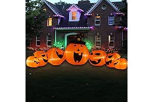 12 Feet Long Halloween Inflatables Pumpkins Outdoor Decorations