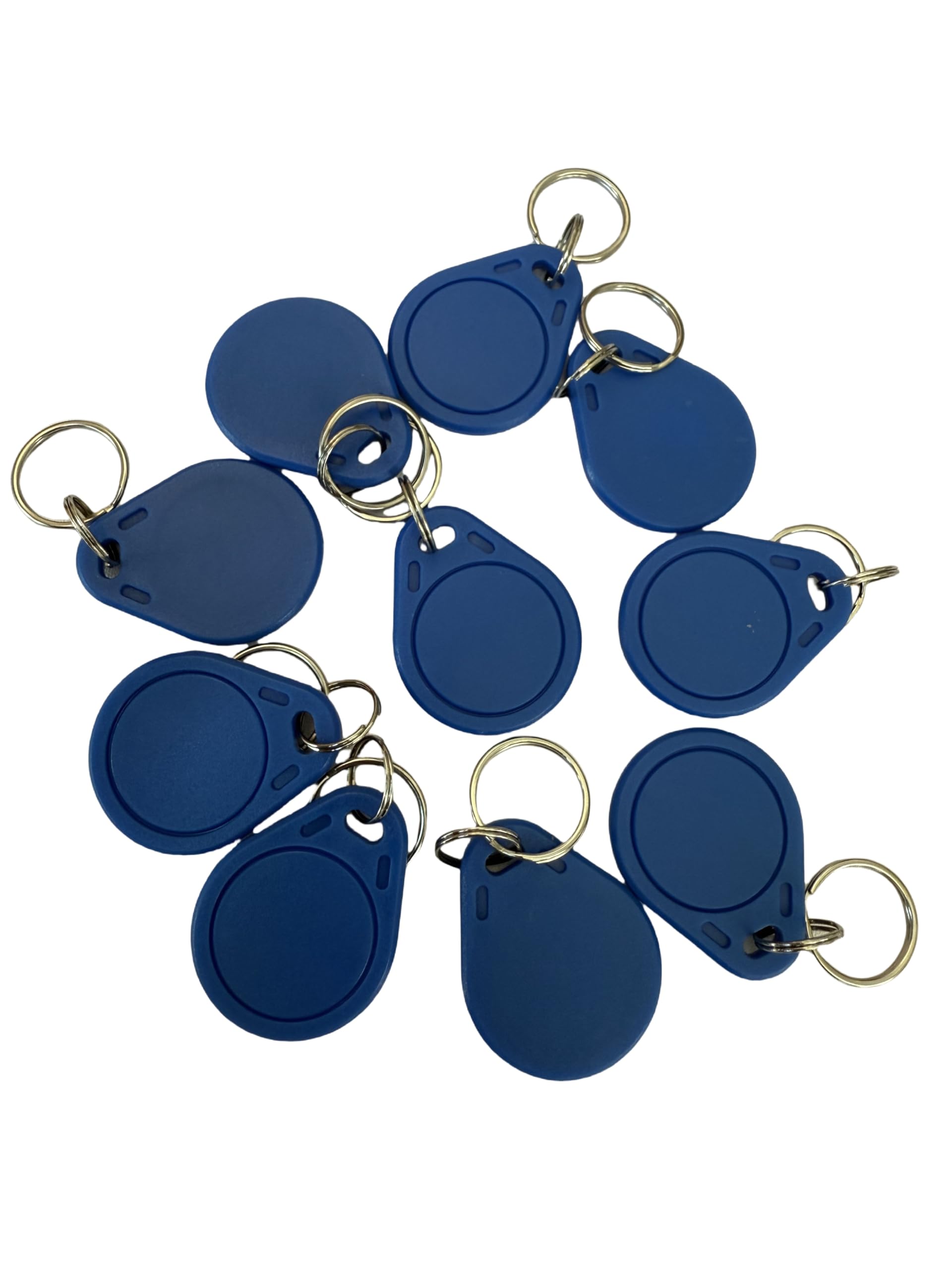 YARONGTECH M1 Chip RFID Key fob Tag 13.56MHZ ISO14443A -10pcs (Blue)