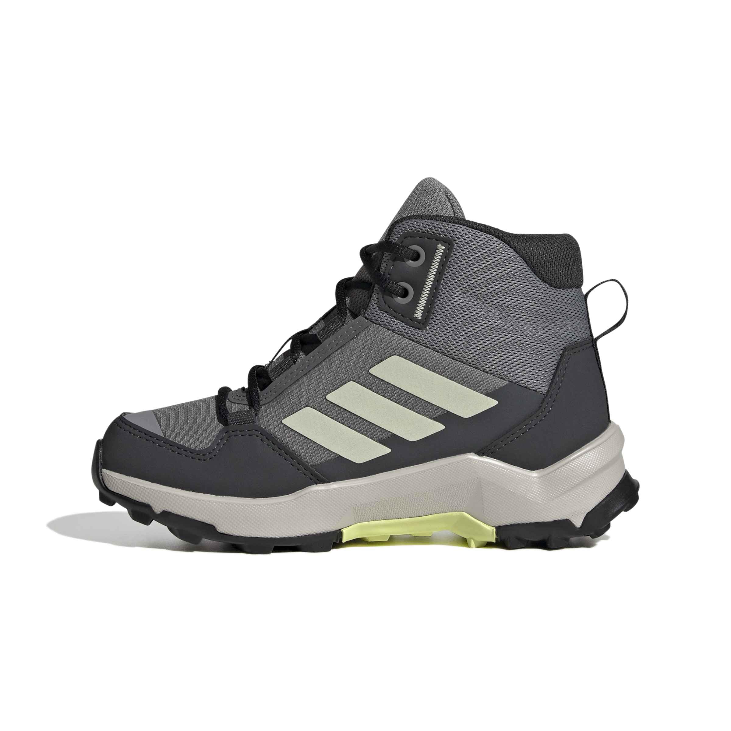 adidas Uniseks - dzieci Terrex Ax4R Mid Rain.Rdy Hiking Shoes, grey four/Dual Yellow/carbon, 32 EU