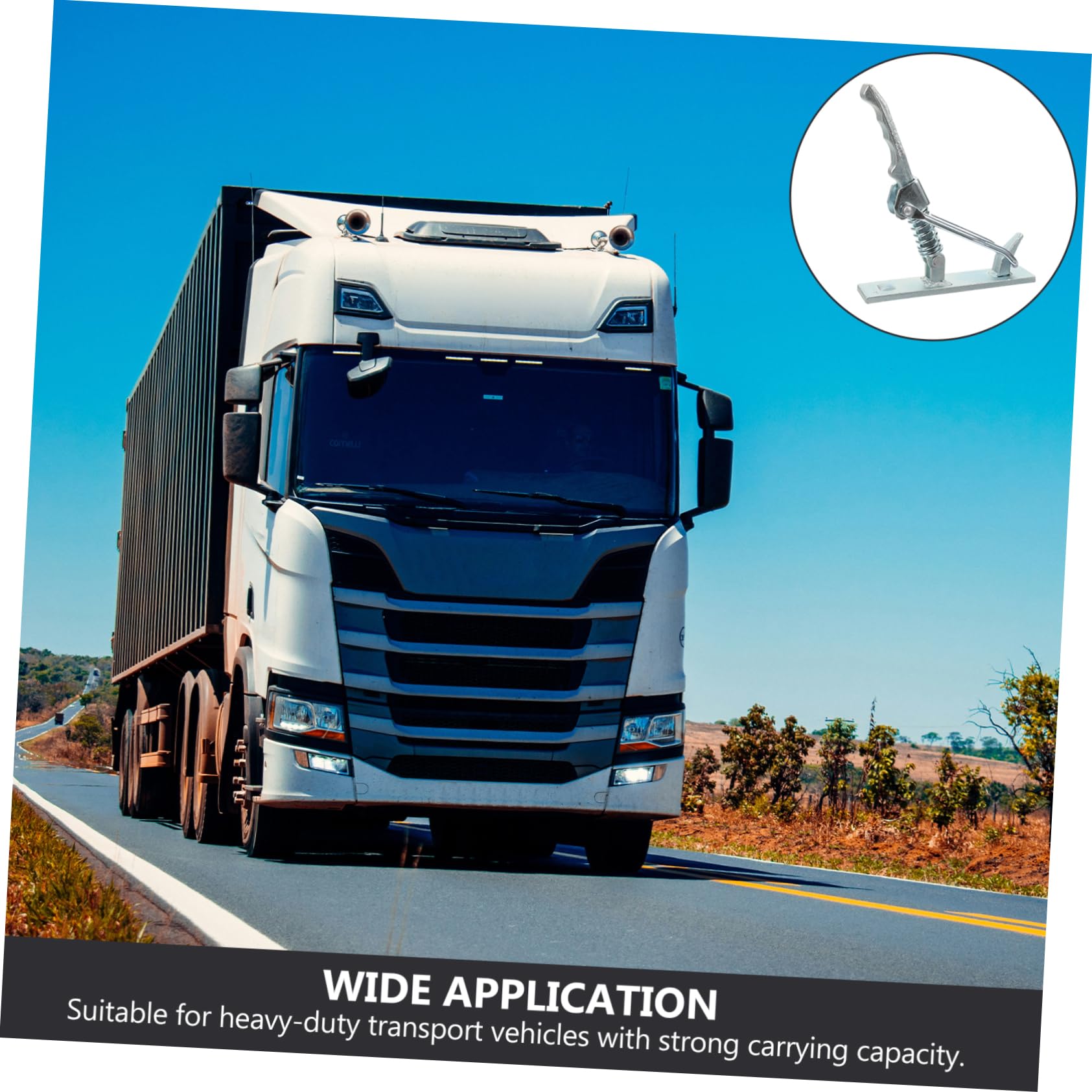 Schwere Anhänger Federschnalle aus Kohlenstoffstahl Silber Robust und Schnell Montierbar für Transportfahrzeuge und LKW