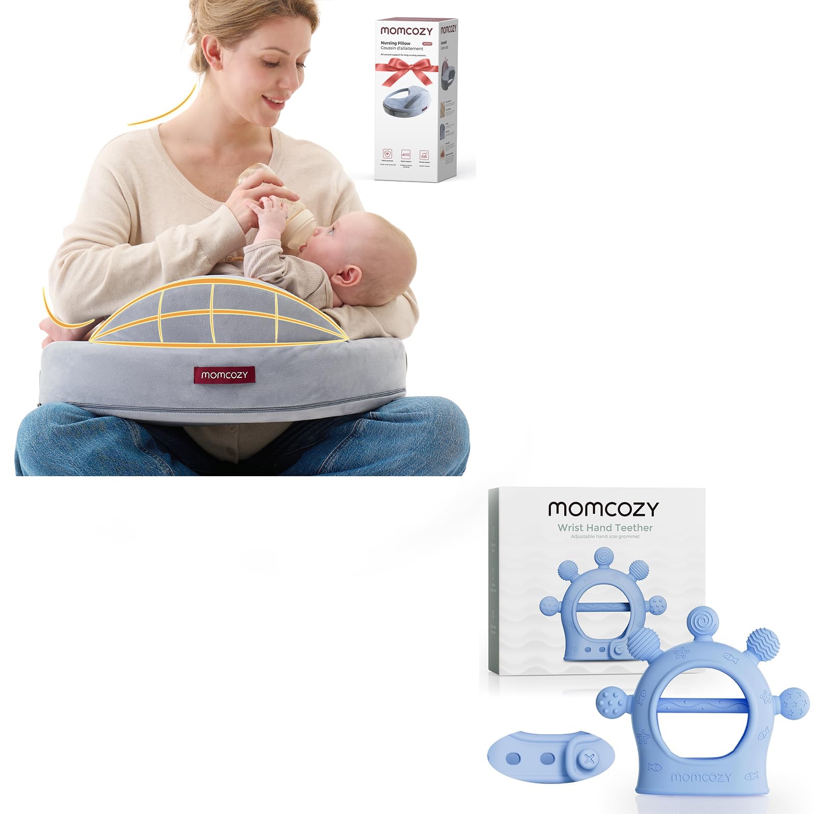 Momcozy Memory Foam Nursing Pillow