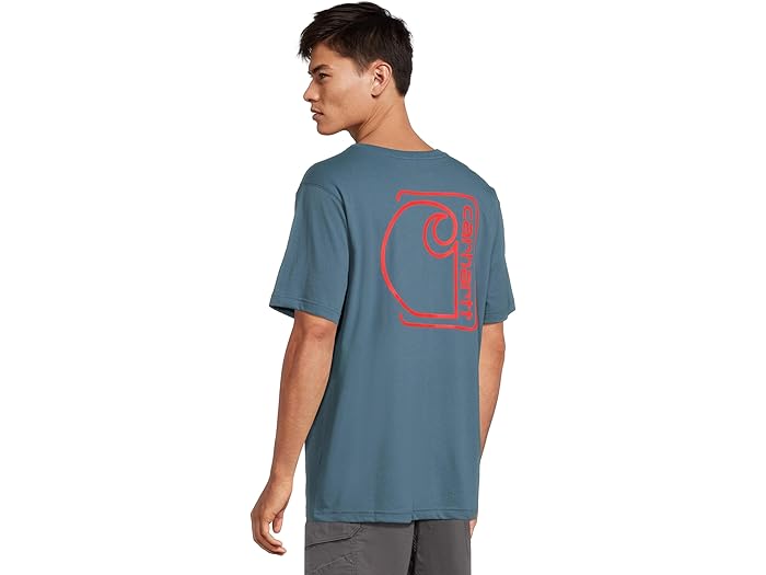Relaxed Fit Lightweight Short-Sleeve Pocket C Graphic T-Shirt - Image 4