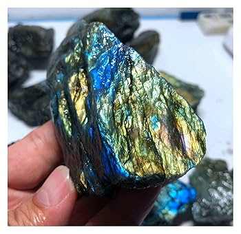 天然ラブラドライト原石 ラブラドライト原石3個セット（動画あり） | 天然石とレトロ