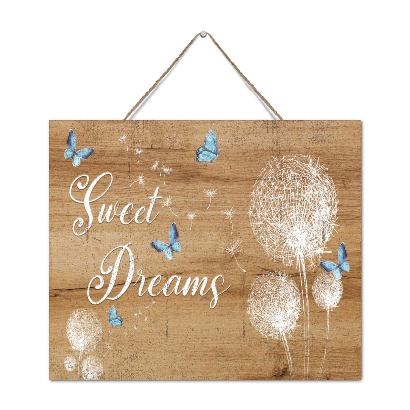 Art mural papillon déco rustique et panneau bois floral jardin
