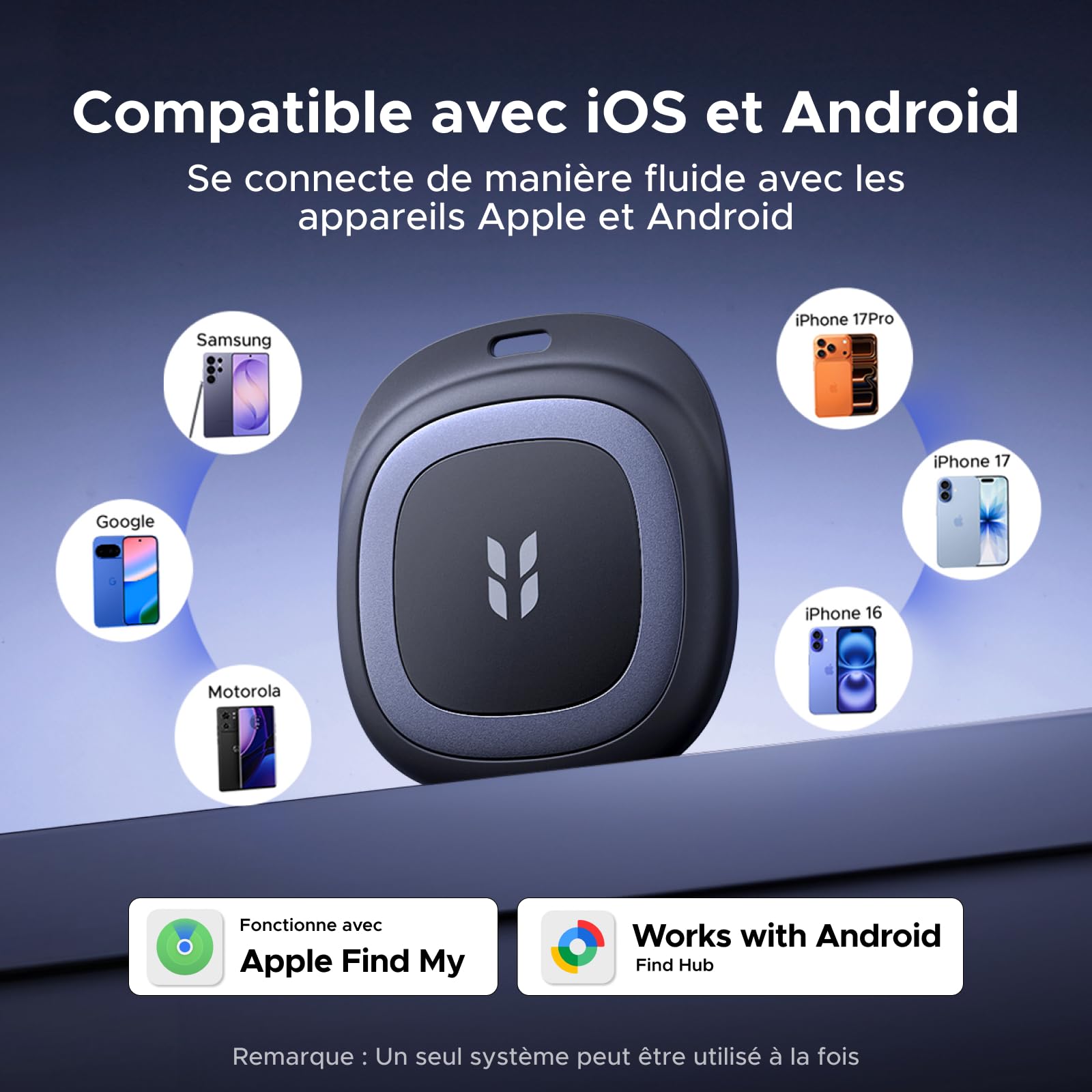 UGREEN FineTrack Duo 2 Tracker iOS et Android Recharge USB C Lot de 4