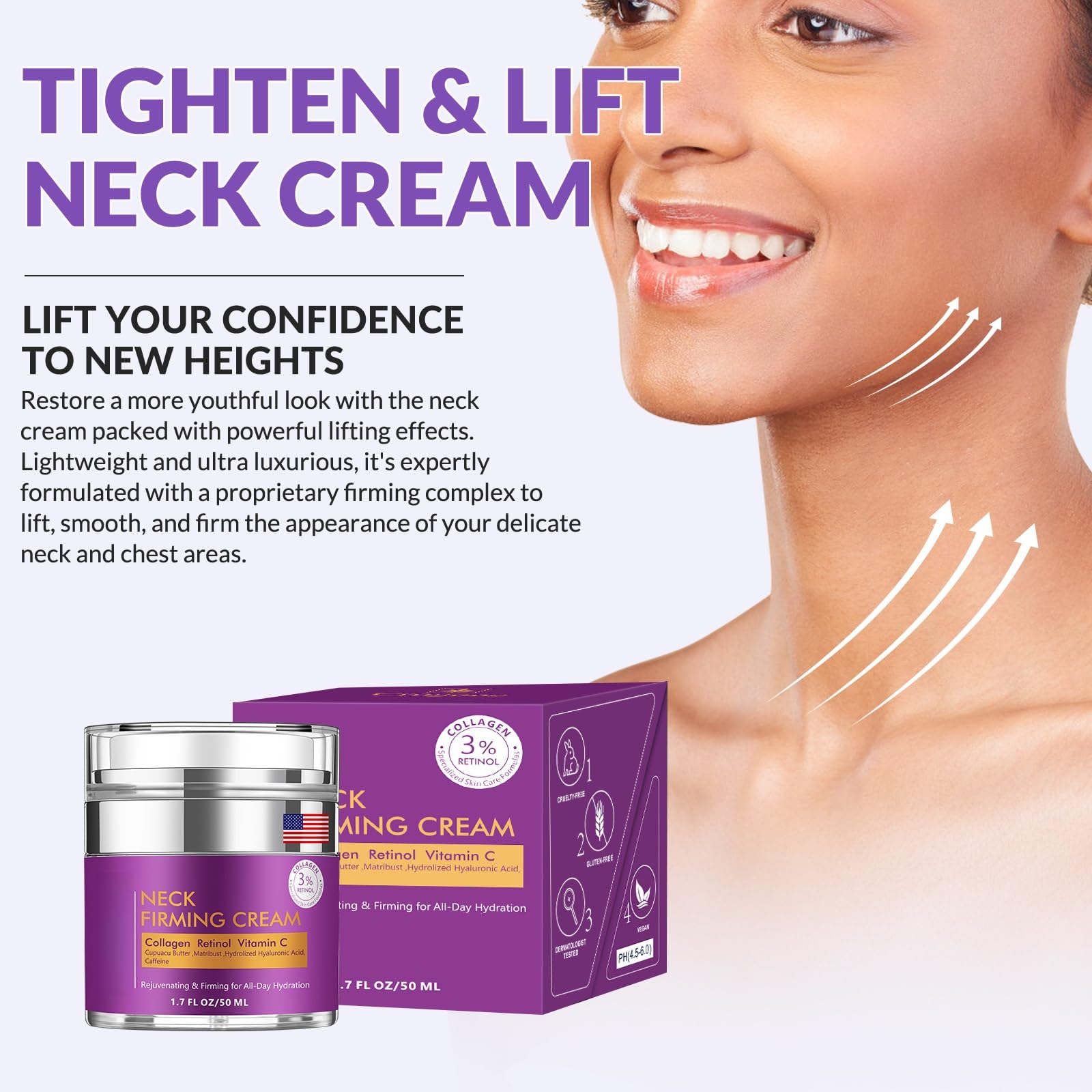 Amazon.com: Neck Firming Cream, Wrinkle Cream for Women, Retinol