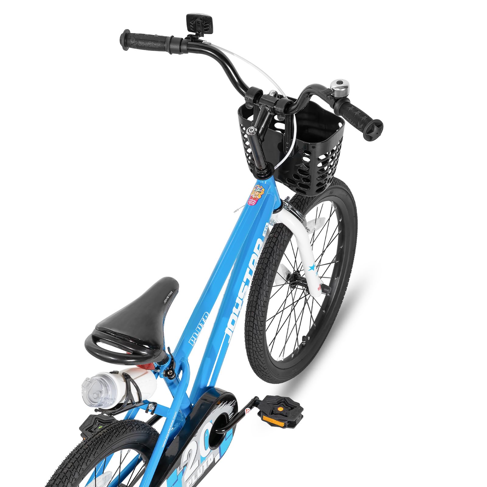 JOYSTAR Pluto Vélo Enfant 12–20 Pouces – Avec Roues Stabilisatrices, Panier, Autocollants DIY – Garçons/Filles 2 à 9 Ans