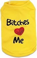 Vista 3 de DroolingDog Camisas para perros pequeños para mascotas, camiseta para cachorros, camisetas para perros y gatos, talla S, color negro