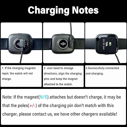 Miniatura 4 de Gloryfit - Cargador de reloj inteligente, cable de carga USB magnético de 0.157 pulgadas para relojes inteligentes Gloryfit con certificación ROHSCE