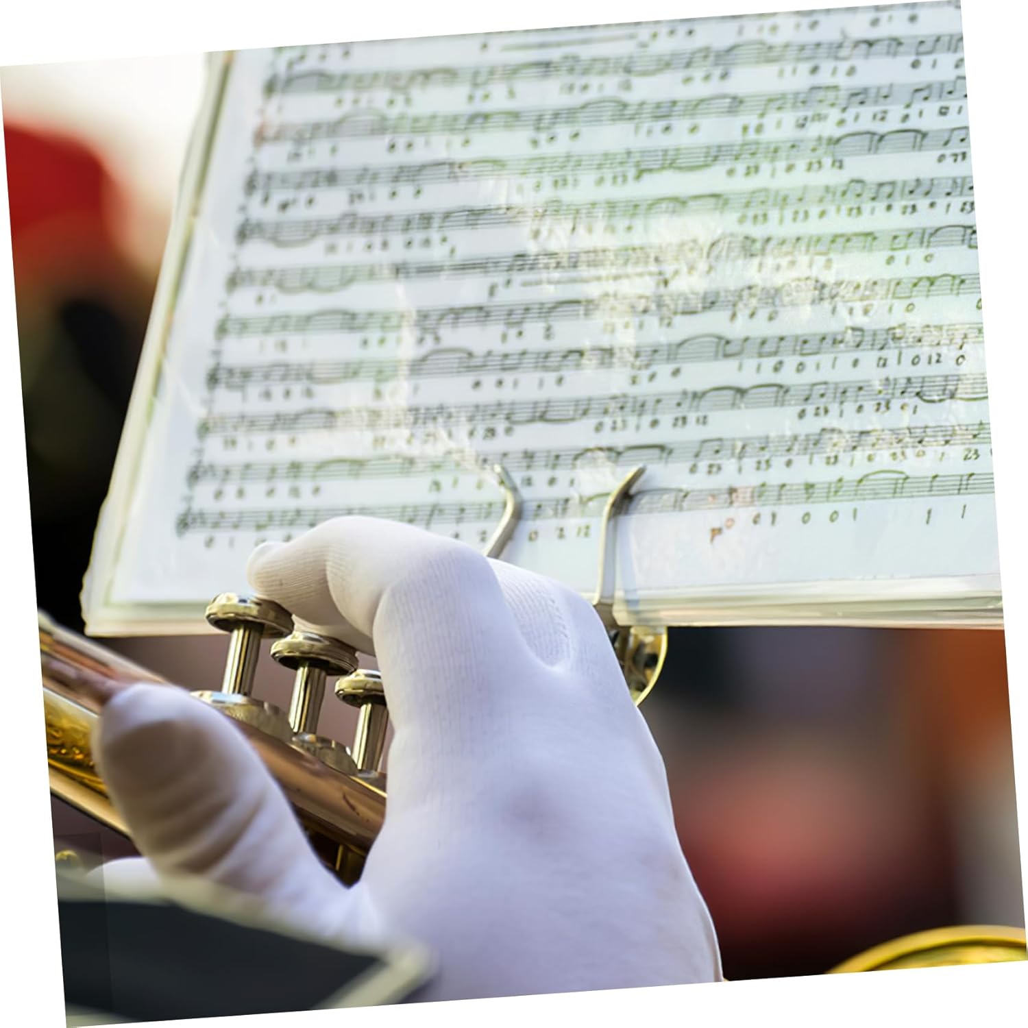 Vaguelly Trombone Lyre Clip on Flip Folder for Marching Band Music Holder Secure Grip Durable Design 4.33X3.26X1.37 Inch Instrument Accessory