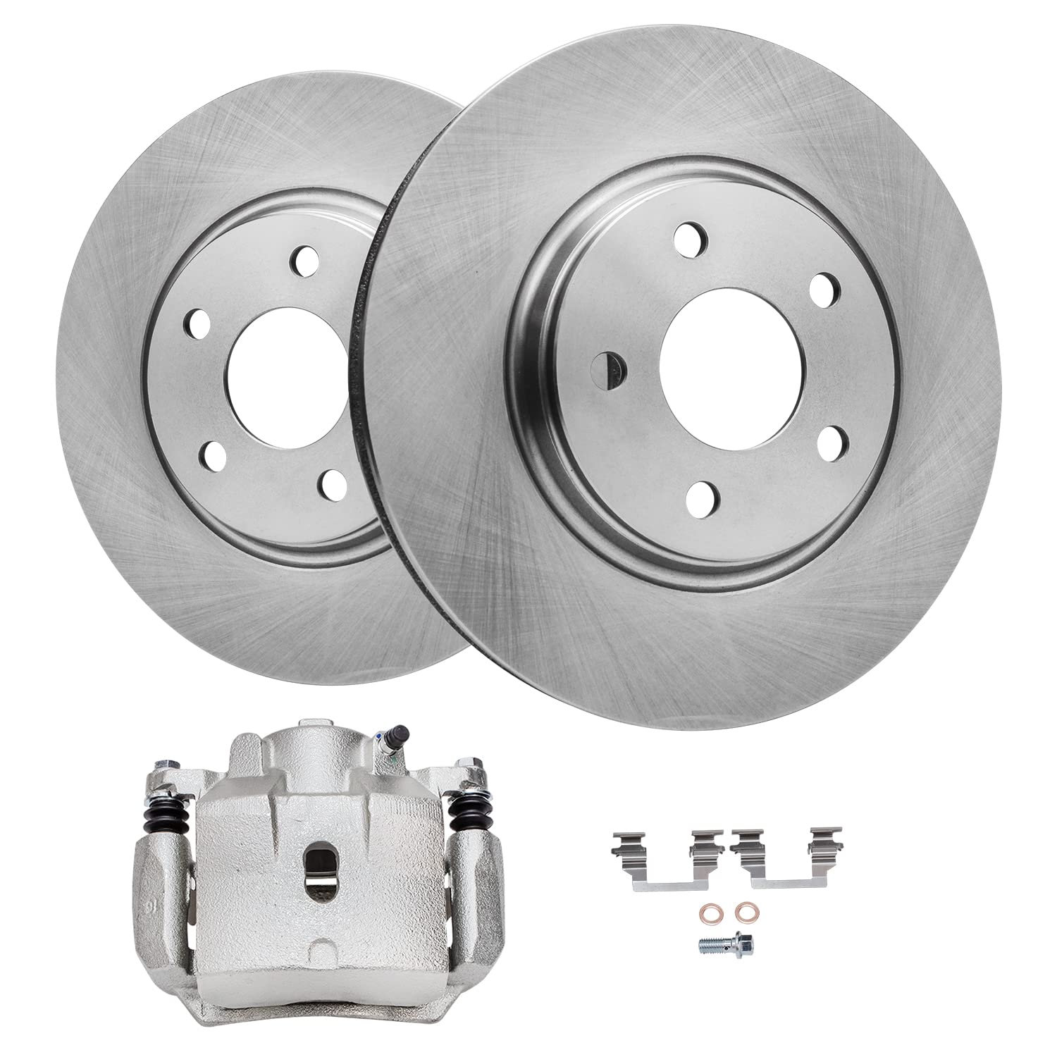 Detroit Axle - Front Brake Kit for 2004-2012 Chevrolet Malibu 2005-2010