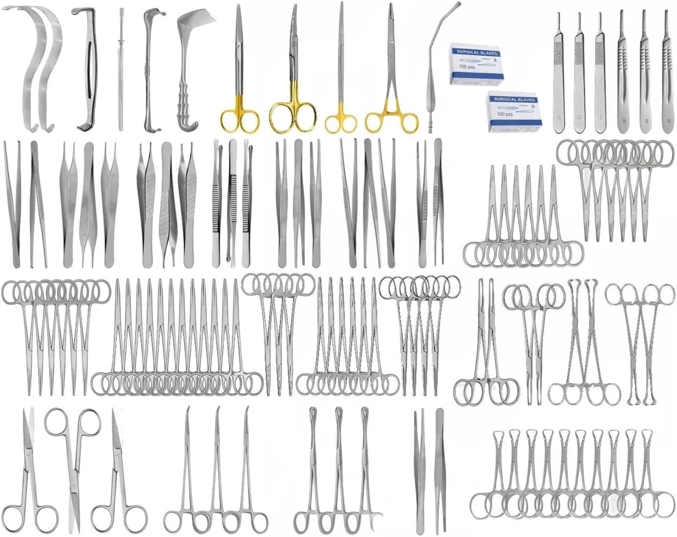 104 Pcs Stainless Steel Educational Instrument Set – German Grade Tools for Academic and Training Use