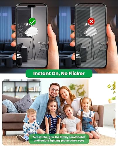 Miniatura 5 de GX24Q Bombillas LED, 6000 K blanco frío, 4 pines base CFL bombilla de repuesto para bombilla fluorescente compacta de 13 W, 18 W, 26 W en ventilador