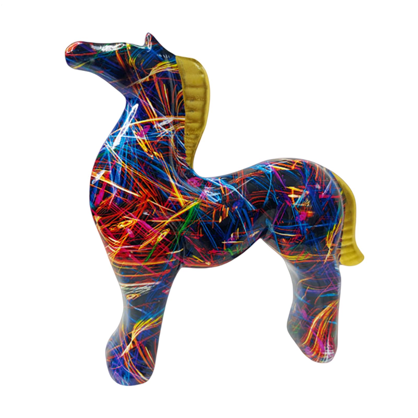 Cadeau d'anniversaire figurine cheval, sculpture table pour bureau et salon