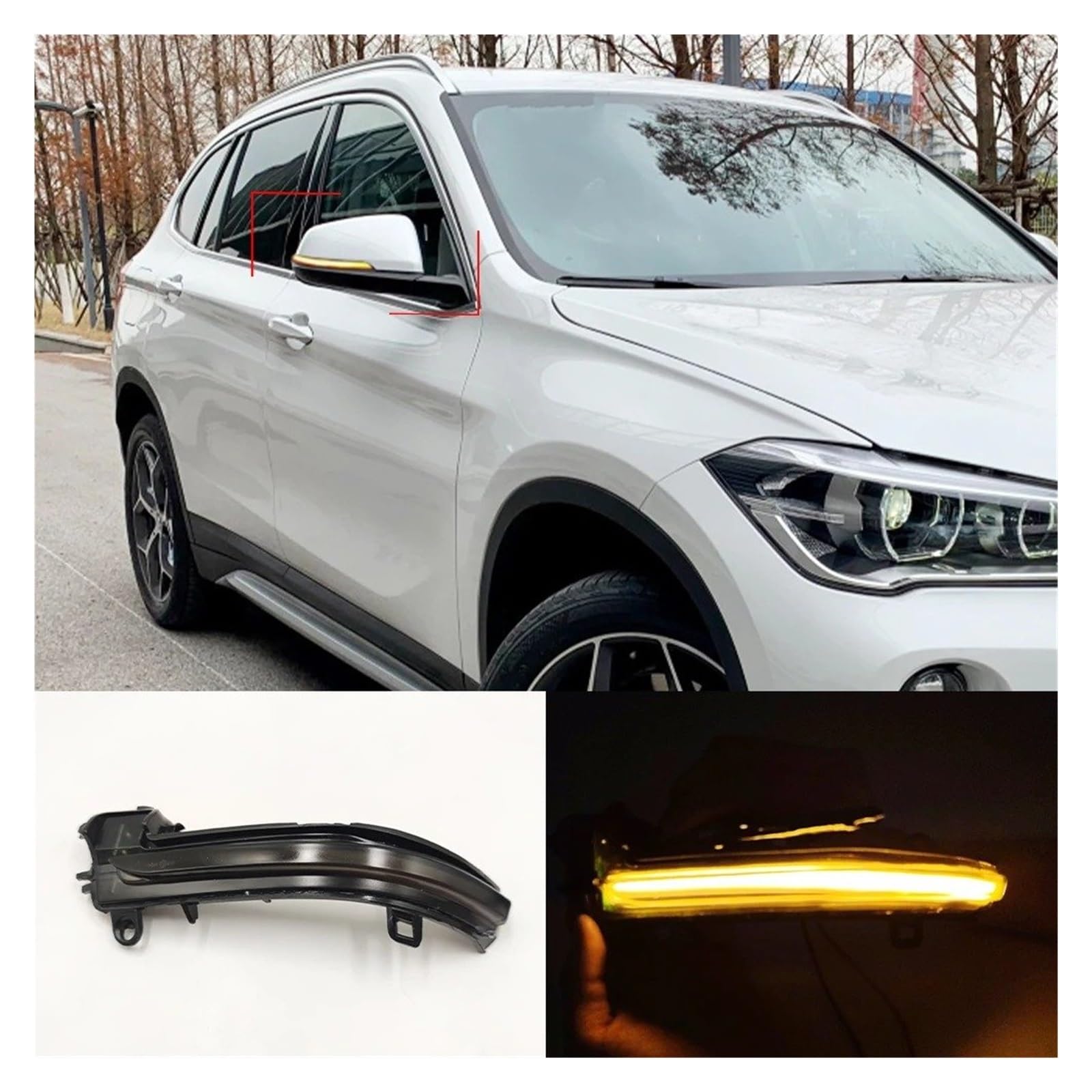 Segnale Girata Luce Per BMW Per X1 F48 Serie 2 F45 F46 Per X2 F39 2015 2016 2017 2018 2019 1 Coppia Indicatori Direzione Dinamici LED Indicatori Direzione Laterali Auto Indicatori Direzione laterali