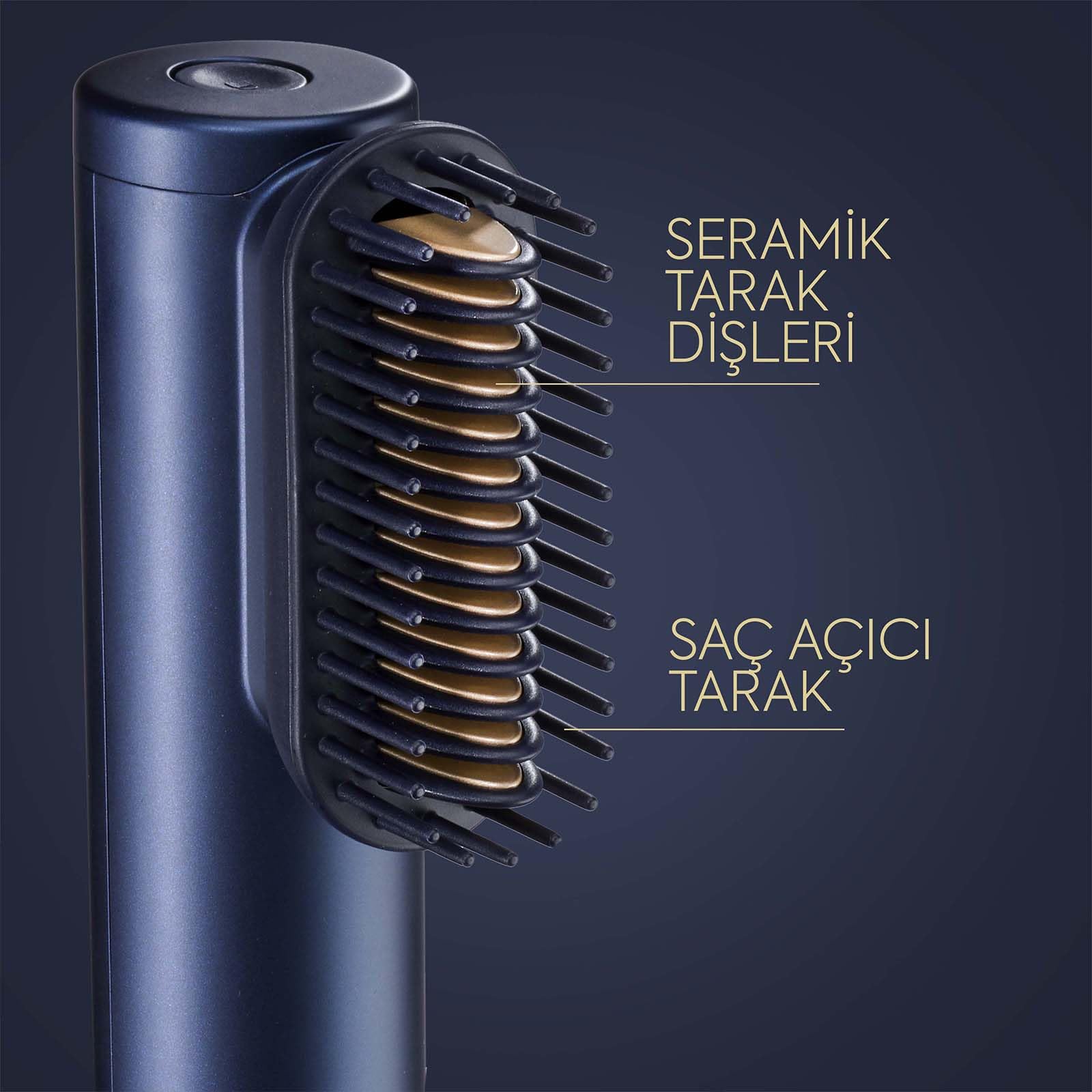 BaByliss Saç Kurutma ve Şekillendirme Seti, Air Wand, 1600W, 2 Başlık, Elektrilklenme Önleyici İyon Teknolojisi, AS6550CE