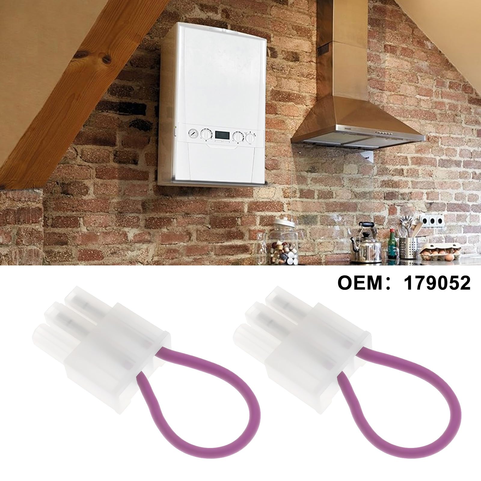 OTOTEC 4pcs Boiler Timer Option Connectors Replacement Part 179052 Compatible with Ideal - Image 2