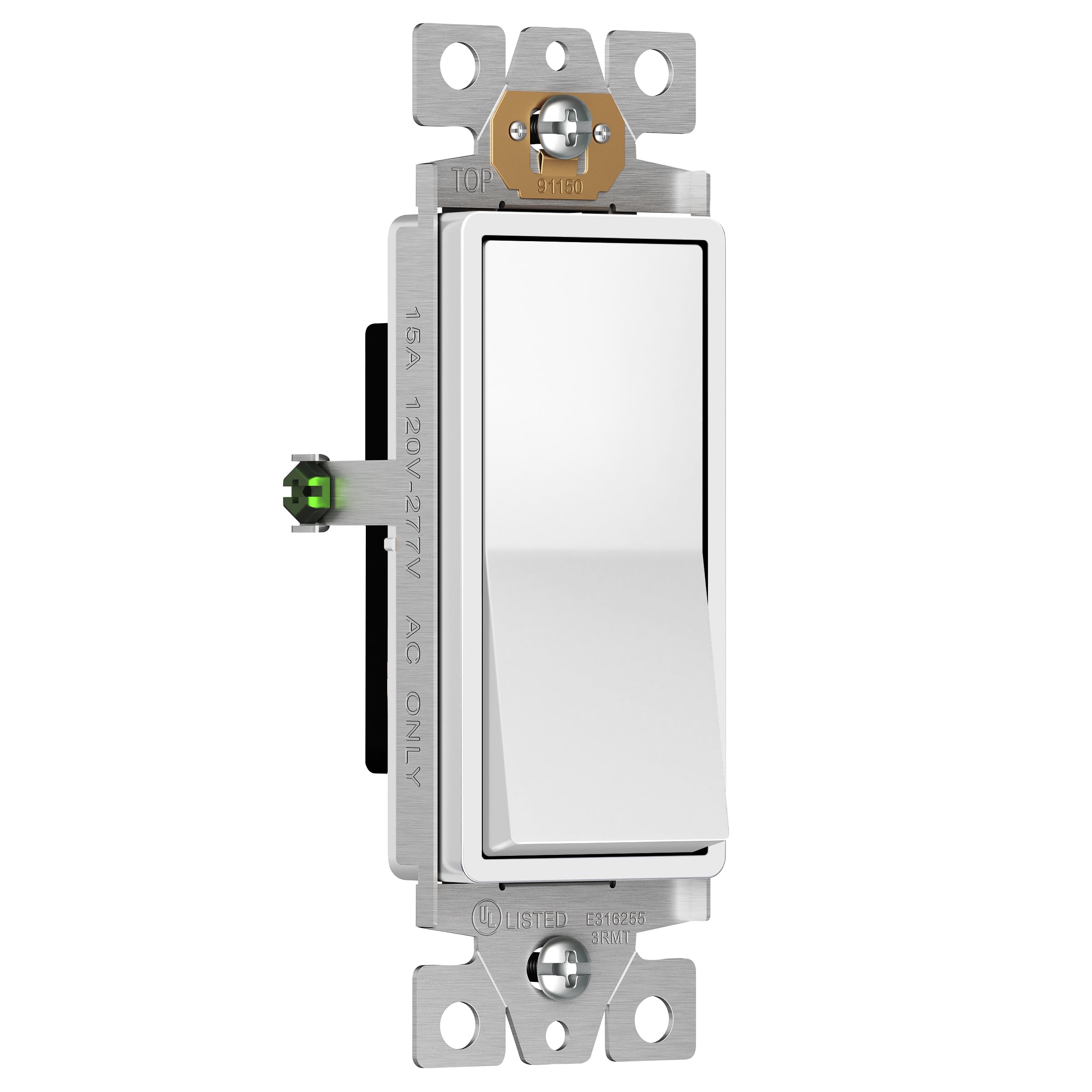 Snapklik.com : Enerlites Light Switch On/Off Paddle Wall Switch 91150-W ...