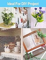 Vista 5 de TOYPOPOR Alambre de pollo de 16'' x 396'' (40cm x 10m), malla de alambre galvanizado hexagonal antioxidante para exteriores para proteger plantas