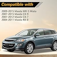 Vista 6 de Pomo de llave de encendido compatible con Mazda CX-9 MX-5 Miata, interruptor de giro interno y exterior, botón de arranque de encendido sin llave