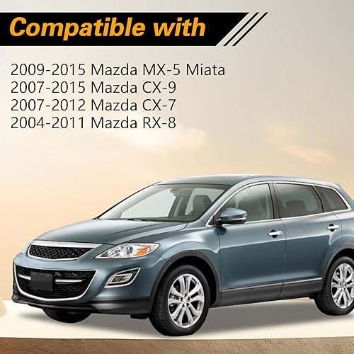 Miniatura 6 de Pomo de llave de encendido compatible con Mazda CX-9 MX-5 Miata, interruptor de giro interno y exterior, botón de arranque de encendido sin llave de