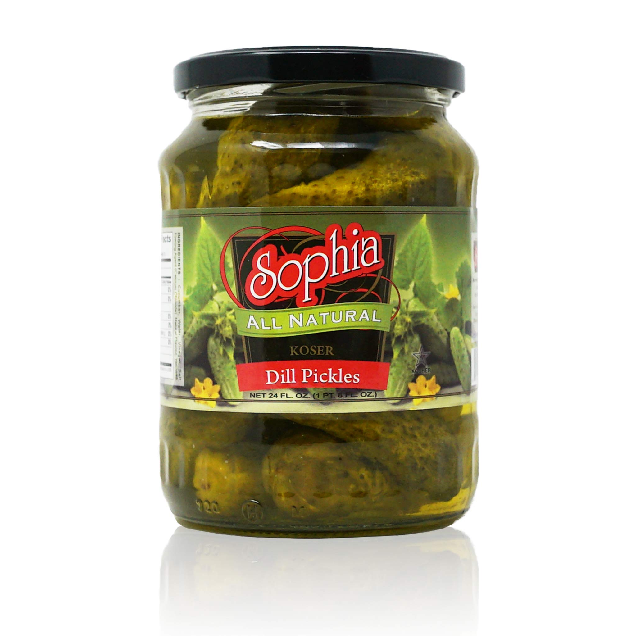 Sophia Pickles - Dill Whole Kosher Pickles 24oz (4-pack)