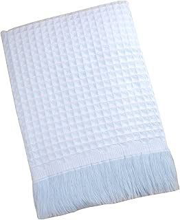 BabyPrem Baby Blanket Shawl Nursery Bedding Waffle Boys Girls Moses Cot Blue - coolthings.us