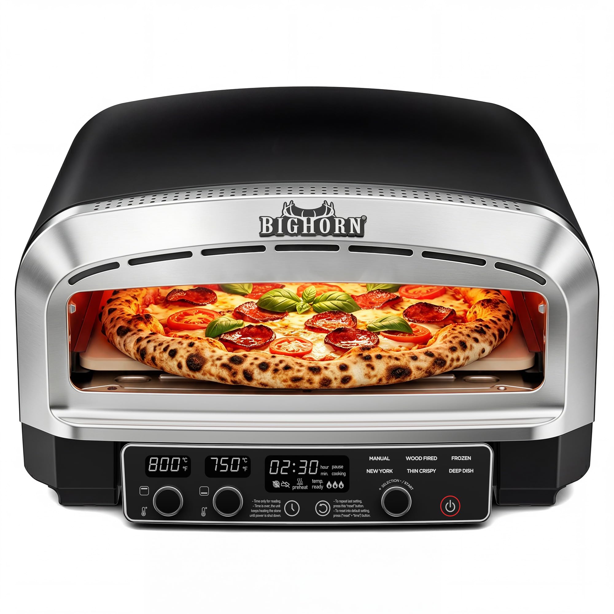 BIG HORN 14-Inch Indoor Pizza Oven