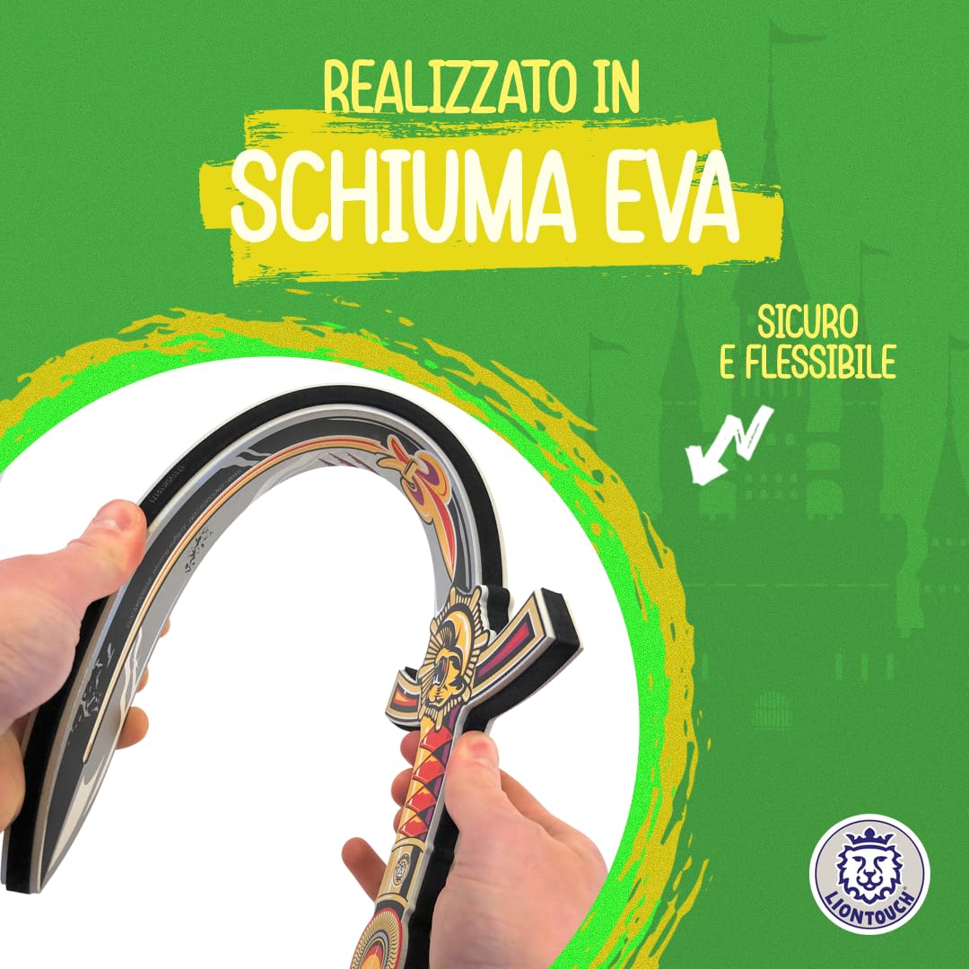 Liontouch - Set di 5 Spade in Gommapiuma per Bambini - Età 3+ | Per Giochi di Combattimento 5 Stili: Drago Fantasy, Re Leone, Principe, Pirata, Vichingo | Armi Giocattolo Sicure e Durevoli per Ragazzi