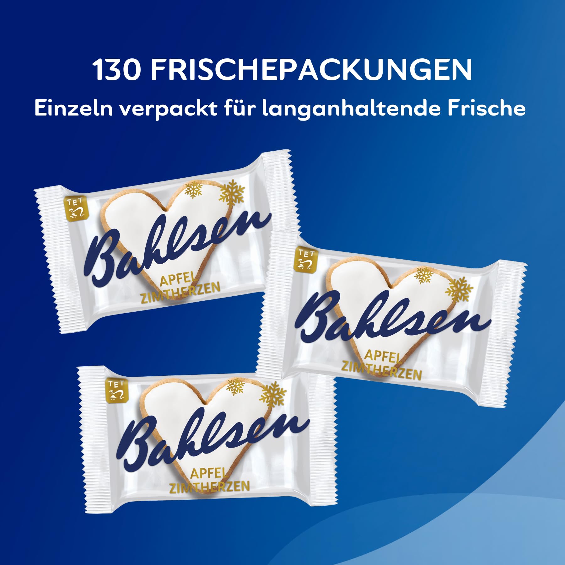 Bahlsen Apfelzimt-Herzen – 1er Pack Thekendispenser – Apfel-Zimt-Gebäck mit weißer Glasur – einzeln verpackt (1 x 793 g)