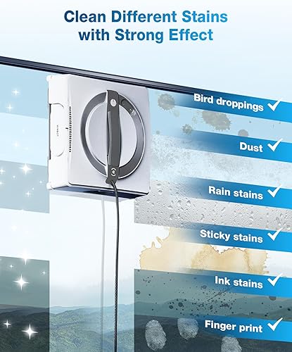 Miniatura 3 de ECOVACS Winbot W2 Omni - Robot portátil para limpiar ventanas, inteligente con tecnología de pulverización de gran angular de tres boquillas,