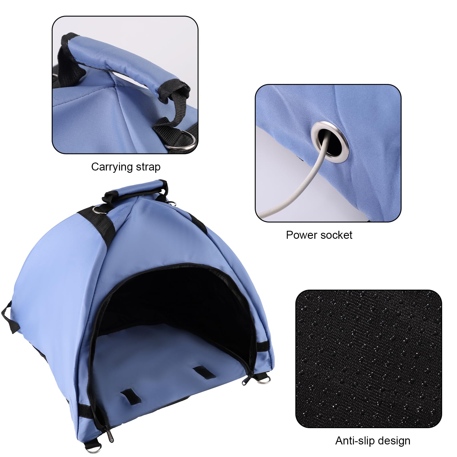 Lyreh Tenda Laptop, Parasole Laptop Tessuto Impermeabile Tent Computer per Lavorare All'Esterno Protezione Antiriflesso Riflettente Calore Tenda Sole Borsa Convertibile per Esterni
