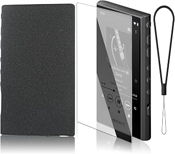 Soft TPU Protective Case Cover for Sony Walkman NW-A300 Series NW-A306 NW-A307Sand Black