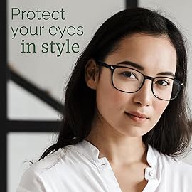 MIGSIR Blue Light Blocking Glasses for Computer Gaming, Fashion Fake Helps Reduce Screen Fatigue Eyeglasses for Women Men