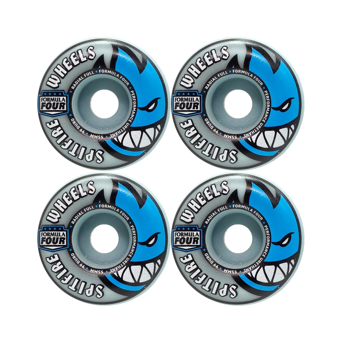 Amazon.com : Spitfire Skateboard Wheels 55mm F4 99A Radial Full